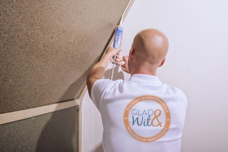 Glad&Wit specialist aan het werk in nieuwbouw